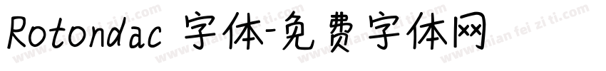 Rotondac 字体字体转换